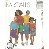 Childrens, Boys And Girls Pull-on Shorts In Two Lenghts (McCall's 
Sewing Pattern 8735, Size 7,8,10)