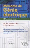 Revue Ellipses Marketing  / Mémento de génie électrique : 50 fiches de synthèse