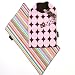 Bella Tunno - Pink Groovy Dots with Pink Muli Stripes Bib Bundle (3-piece set)