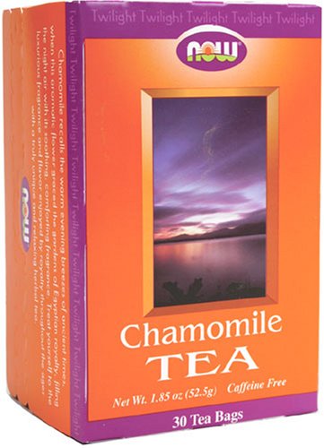 NOW Foods Chamomile Tea, Bags 30 Count 1.85 Ounce Boxes (Pack of 5) by NOW Foods