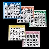 Bingo Paper Cards - 1 card - 5 sheets - 100 packs of 5 sheets - 500 cards