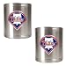 Philadelphia Phillies MLB 2pc Stainless Steel Can Holder Set- Primary Logo by Great American Products