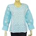 Womens Top Kurti India dress Fashion Chikan Embroidery Size M (ctop407)