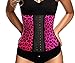 Ann Chery Women's Faja Clasica Animal Print Workout Waist Cincher, Fuchsia, Small/32