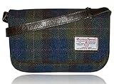 英国スコットランド製 Harris Tweed ( ハリスツイード ) ケイティ ショルダーバッグ レディース メンズ ( チェック &amp; タータン イエロー A0166) 斜めがけ 小さめ バッグ 革 ギフト プレゼント かわいい 人気 ショルダー 母の日 黄色 [並行輸入品]