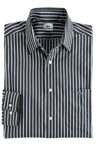 Long Sleeve Striped Poplin Shirt