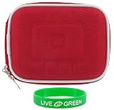 GPS Carrying Case for Navigon 2120 3.5-Inch (Hard Shell Nylon - Red)