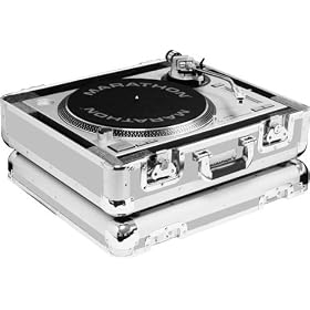 Marathon Elight Series MA-Ett Sil Turntable Case Holds 1 1200 Style Turntable Light Duty - Silver