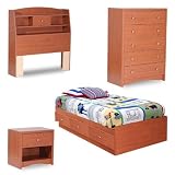 South Shore Furniture 4 Piece Toffee Room Collection