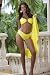 Lemon Lush Swimsuit V-Front Bottom : Swimwear Bottom Only