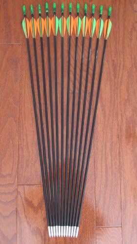 29" Inch Fiberglass Archery Target Arrows - Practice Arrows - Also Great As Youth Arrows - 12 Pack