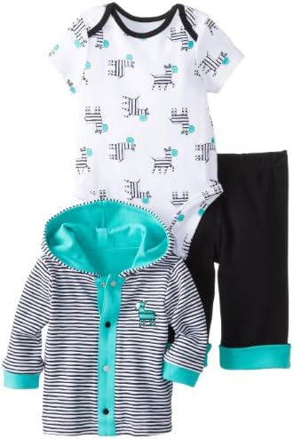 Offspring - Baby Apparel Baby-Boys Newborn Zebra 3 Piece Jacket Set
