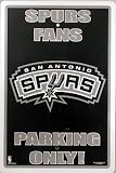 San Antonio Spurs Fan Parking Only Sign NBA Licensed