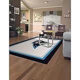 IMAGE OF Miliken & Company Carolina Panthers 5-Ft. 4-In. x 7-Ft. 8-In. Spirit Area Rug