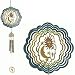 2-in-1 Celestial Wind Spinner & Windchime with Small Ornament Spinner, 28.5