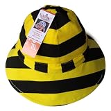 Funky Bee print hat by Noo designs onesize