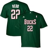 NBA adidas Milwaukee Bucks #22 Michael Redd Green Net Player T-shirt (XX-Large)