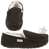 Staheekum Chocolate Sheepskin Moccasins for Men