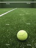 510gwLx6EpL. SL160  Tennis Ball On Synthetic Grass Of Paddle Court. Wall Decal   27W x 36H Removable Graphic