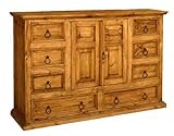 Mansion Dresser (Brown) (66.00"W x 44.00"H x 19.00"D)
