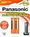 Panasonic HHR4DPA Genuine AAA NiMH Rechargeable Batteries for DECT Cordless Phones, 2 Pack,Orange