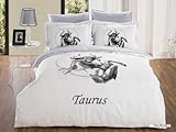 Taurus by Arya Zodiac Horoscope Collection - Duvet Cover Bed in Bag - Full  ....