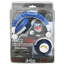 NFL San Diego Chargers Team Logo DJ Headphone