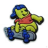 skater Pooh bear - style your Crocs shoe Charm #1577, Clogs stickers | fun Clips