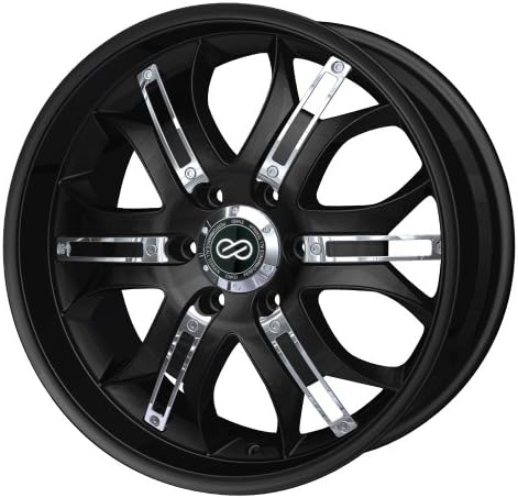 20x9.5 Enkei GRAB6 (Black w/ Chrome Trim) Wheels/Rims 6x139.7 (453-295-8410BK)