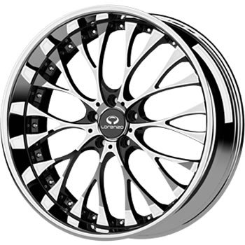 Lorenzo WL027 19x9.5 Chrome Wheel / Rim 5x120 with a 20mm Offset and a 74.10 Hub Bore. Partnumber WL02799552220