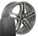 18" Fits Audi - R8 Style wheels tires - Silver 18x8