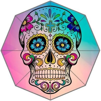 2016 Cool Style skull Custom 43.5 Inch Forable High Quality Compact Rain Sun Umbrella!!