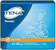 Tena Serenity Liners - Active - Long - 44 Liners Each - 1 Package