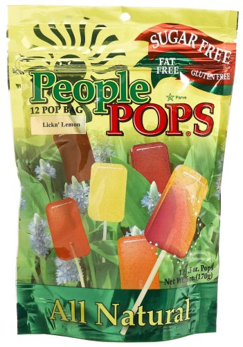 People Pops Lickin' Lemon Pops, 12-Pop Bags (Pack of 12)