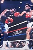 Joe Frazier Signed 20 X 30 Photo With Muhammad Ali - Thrilla In Manila With Smokin' Inscription - Numbered Limited Editon Of 100