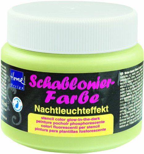 Home Design 74347 - Schablonierfarbe Nachtleuchtfarbe Gelb 150 ml Preisvergleich