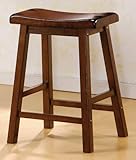 Madisonville Walnut Wood Counter Stool (Set of 2)