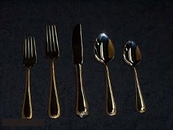 Gorham Golden Ribbon Edge 5 Piece Place Setting