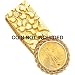 14K Gold Coin Bezel Money Clip