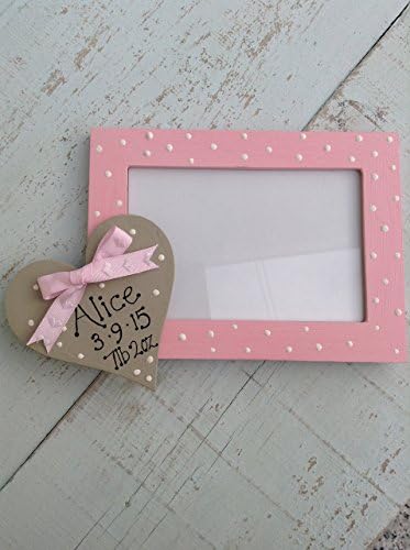 Picture frame heart picture frame new baby picture frame baby girl picture frame new baby picture frame personalised frame heart photo frame
