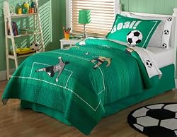 Soccer Quilt with Sham Size: Twin