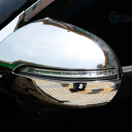 Manso 2pcs ABS Chrome Rear View Mirror Cover Trim Moulding for KIA Sportage 2010