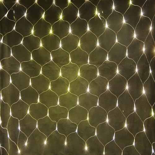Adsled LED Curtain Net Web Lights 3m*2m 200LED Flashing (Warm white)