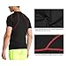 BALEAF Men's Short Sleeve Compression Shirts Gym Base Layer Compression Tops Color Red Size XL