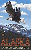 Northwest Art Mall 11 x 17 Poster Alaska Eagle by Paul A. Lanquist