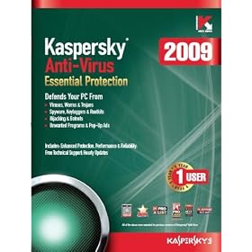 Kaspersky Anti-Virus 2009, 1-Desktop, 1 year Subscription (PC)