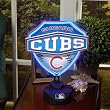 Chicago Cubs Memory Company Team Neon Shield Table Lamp MLB Baseball Fan Shop Sports Team Merchandise