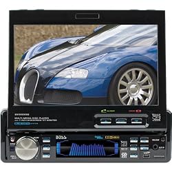 Boss BV9990 7-Inch In-Dash Motorized Widescreen Touchscreen TFT Monitor/DVD/MP3/CD Combo Receiver