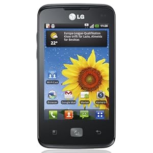 LG Optimus Hub E510g Unlocked GSM Phone with 3G, Android 2.3, Touchscreen, 5MP Camera, GPS, Wi-Fi and MicroSD Slot - Black