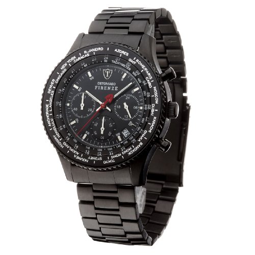 DETOMASO Herrenuhr FIRENZE Chronograph IPB SM1624C-BK